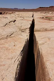 National Preserve Prints: Black Crack, White Rim Road