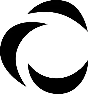 Capital Letter Prints: Black Crescent Shaped Letter C Icon on a White Background