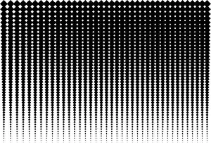 Halftone Prints: Black diamond halftone optical illusion