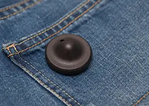 Magnetic Prints: Black round clothing security tag