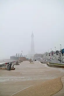 Precipitation Prints: Blackpool, Lancashire, UK. 9th January