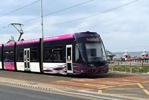 Blackpool Tram At The North pier