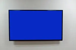 Plasma Prints: Blank wall mounted information monitor