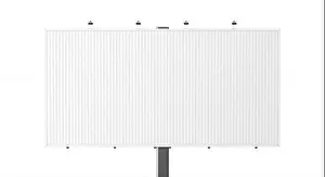 Prism Prints: Blank white trivision billboard mock up