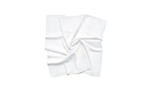 Menswear Prints: Blank white twill silk twisted scarf mockup
