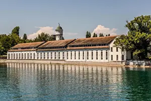 Weathervane Prints: Bleaching plant and water tower of the former Stromeyer linen factory in Stromeyersdorf in Constance