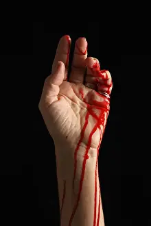 Bleed Prints: Bleeding hand