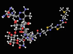 Designs Prints: Bleomycin drug molecule