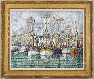 Twenties Prints: Blessing of the Tuna Fleet at Groix. Paul Signac. 1923