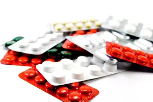 Pharmacy Prints: blisters with pills