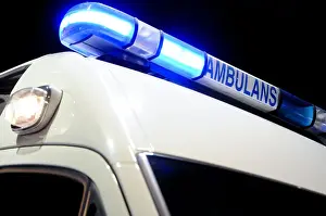 Siren Prints: blue ambulance emergency light