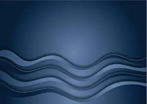 Bend Prints: Blue corporate minimal concept waves abstract background. Vector design