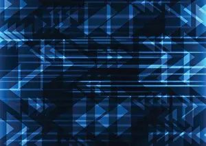 Racer Prints: blue geometric abstract background