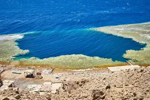 Blue hole, Dahab, Sinai, Red Sea, Egypt