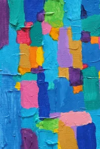 Acrylic Prints: 'Blue Land 2013' Texture