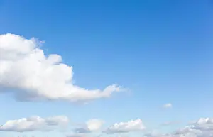 Heavenly Prints: Blue sky with clouds. Beautiful heaven