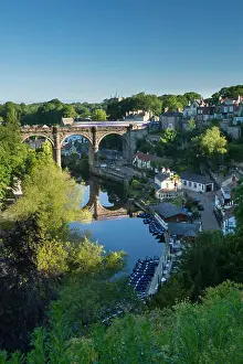 North Yorkshire Prints: Blue sky above Knaresborough, England