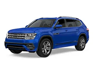 Generic Prints: Blue SUV Car Isolated