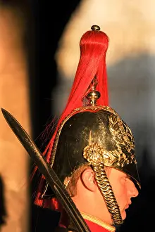 Voyages Prints: The Blues and Royals guard in Horse Guards in London