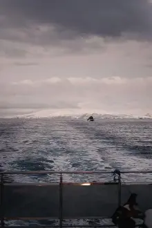 Brim Prints: Boat in the distance on the arctic ocean in northern Norway