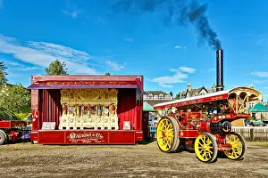 Wheel Prints: Boat of Garten Scotland Andrew Cook Traction Engine and Gavioli & Cie fairground steam organ