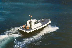 Life Jacket Prints: boat, police, port, Civitavecchia