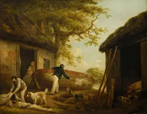 Seafaring Prints: The Boatman's House, George Morland (London, England, 1763 - 1804)