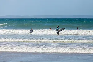 Boarding Prints: Body boarding on Druidstone Beach in Pembrokeshire