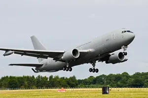 Airborne Prints: Boeing KC-767 military aerial refuelling and strategic transport aircraft developed from the Boeing 767-200ER