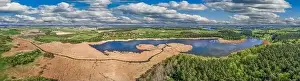 Lake River Prints: Bogdanskie Lake near Olsztyn in Warmia in north-eastern Poland