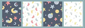 Bohemian Prints: Bohemian baby simple seamless pattern