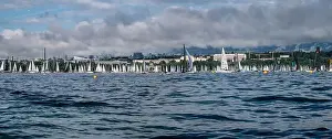 Sails Prints: The Bol d'Or Mirabaud is the most important inland lake regatta in the world