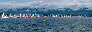 Sails Prints: The Bol d'Or Mirabaud is the most important inland lake regatta in the world