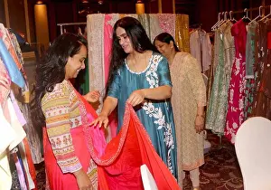 Bollywood actor Padmini Kolhapure during the launch of her casual collection Poonamspopupstore, in Mumbai