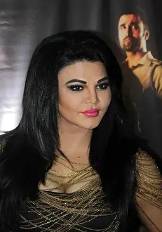 Rakhi Prints: Bollywood actor Rakhi Sawant during the press conference of film Ek Kahani Julie Ki in Mumbai