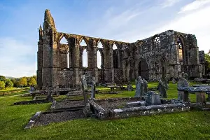 Places Of Interest Prints: Bolton Abbey in Wharfedale, North Yorkshire