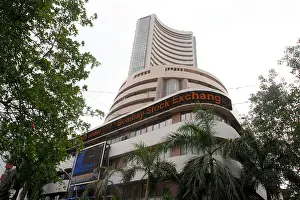 High Rise Building Prints: The Bombay Stock Exchange (BSE) in Mumbai in India