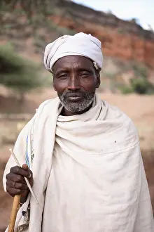 Ethiopia Prints: Borana man wearing traditional clothing