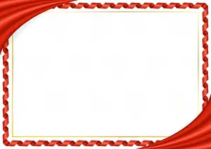 Hong Kong Prints: Border made with Hong Kong national colors