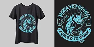 Bait Prints: Born to Fishing T-shirt