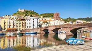 Images Dated 11th September 2015: Bosa Old Town, Sardinia Island, Italy