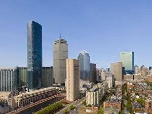 State Street Prints: Boston Back Bay modern city skyline including John Hancock Tower