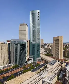 State Street Prints: Boston Back Bay modern city skyline including John Hancock Tower
