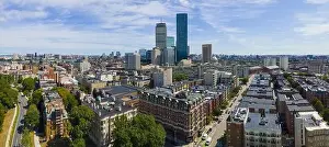 Hancock Prints: Boston Back Bay skyscrapers including Prudential Tower