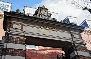 Afternoon Prints: Boston, JAN 26: The famous Enter To Grow in Wisdom gate of Harvard University on JAN 26