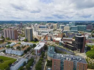 Boston Longwood Medical and Academic Area aerial view in Boston