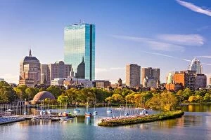 Images Dated 13th October 2016: Boston, Massachusetts, USA city skyline on the river