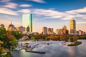 Images Dated 16th October 2016: Boston, Massachusetts, USA city skyline on the river