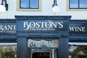 Knights Prints: Bostons Bar, Pub and Restaurant Sign; Valentia Island; Ireland