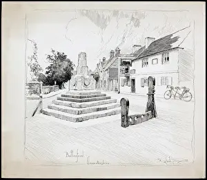 English Heritage Prints: Bottesford Market Cross, Leicestershire, 1892-1933. Artist: Charles George Harper